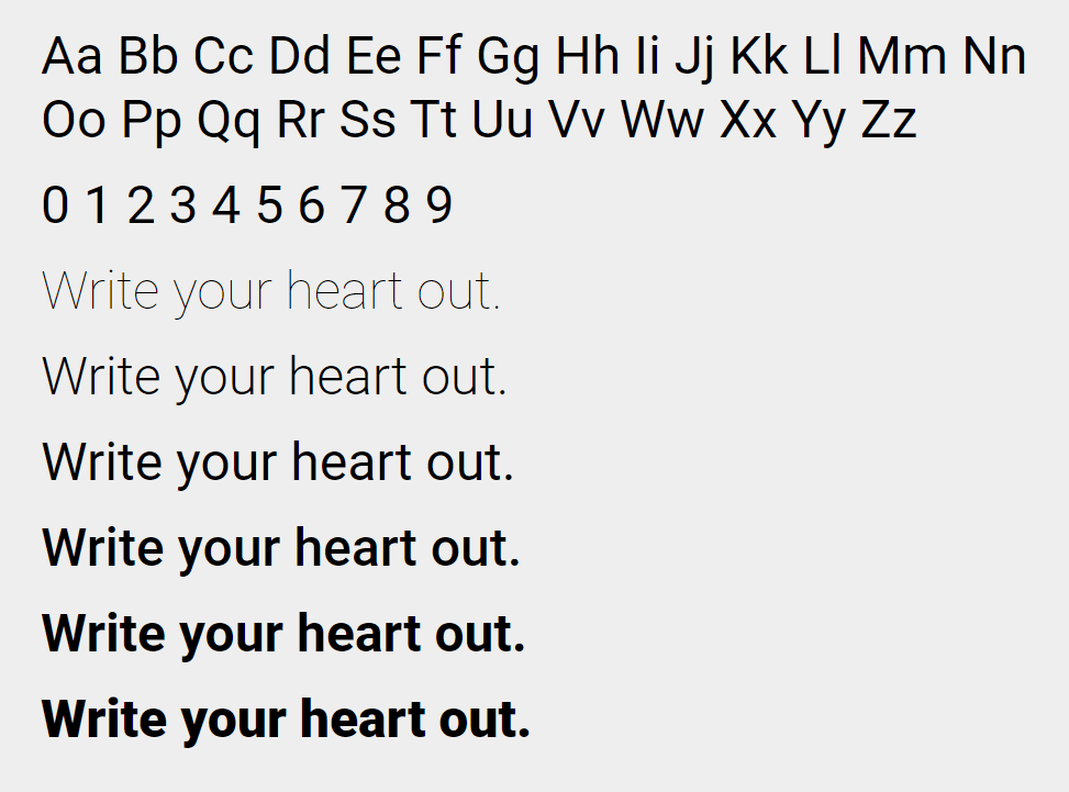 Roboto Font - Typeface